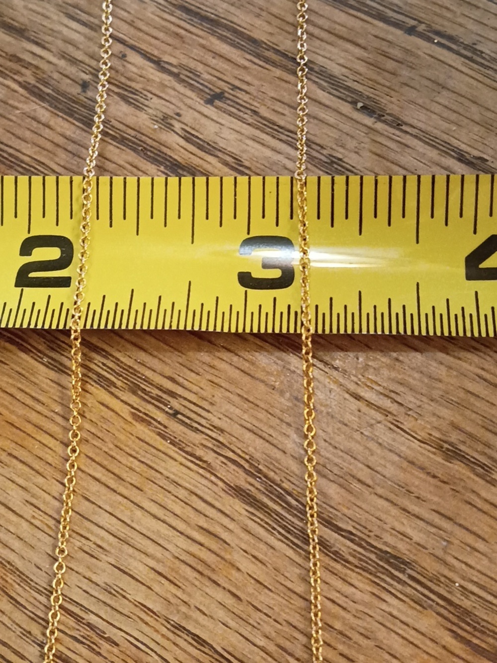 Delicate 14k Yellow Gold Chain Necklace, With Lobster Claw Clasp - Picture 5 of 5